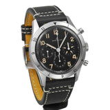 Breitling Avi Ref. 765 1953 Re-Edition Black Dial Black Leather Strap Watch for Men - AB0920131B1X1