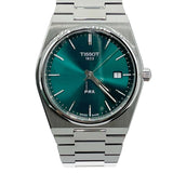 Tissot PRX Green Dial Silver Steel Strap Watch for Men - T137.410.33.091.00