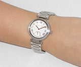 Michael Kors Skylar Quartz White Dial Silver Steel Strap Watch For Women - MK5970