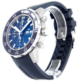 IWC Aquatimer Chronograph Blue Dial Blue Rubber Strap Watch for Men - IW376711