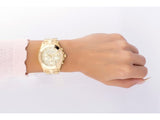 Marc Jacobs Blade Gold Dial Gold Steel Strap Watch for Women - MBM3101