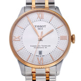 Tissot Chemin des Tourelles Powermatic 80 Helvetic Pride Silver Dial Two Tone Steel Strap Watch for Men - T099.407.22.038.01