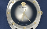 Versace Shadov Quartz Silver Dial Snakeskin Leather Strap Watch for Women - VEBM00718