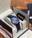 Guess Glisten Analog Blue Dial Blue Steel Strap Watch for Women - W0027L3