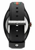 Gucci Sync XXL Quartz Black Dial Black Rubber Strap Watch For Men - YA137101