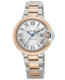 Cartier Ballon Bleu De Cartier Silver Dial Two Tone Steel Strap Watch for Men - W2BB0034