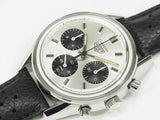 Tag Heuer Carrera Chronograph 60th Anniversary Silver Dial Black Leather Strap Watch for Men - CBK221H.FC8317