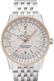 Breitling Navitimer Automatic 41mm White Dial Silver Stainless Steel Mens Watch - U17326211G1A1