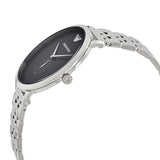 Emporio Armani Classic Quartz Black Dial Silver Steel Strap Watch For Men - AR11161