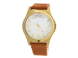 Marc Jacobs Baby Dave White Dial Brown Leather Strap Watch for Leather - MBM1261