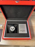 Tag Heuer Carrera Chronograph 60th Anniversary Silver Dial Black Leather Strap Watch for Men - CBK221H.FC8317