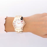 Marc Jacobs Rivera White Dial Rose Gold Steel Strap Watch for Women - MBM3138