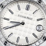 Audemars Piguet Royal Oak Offshore Quartz Diamonds White Dial White Rubber Strap Watch for Women - 67540SK.ZZ.A010CA.01