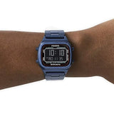 Fossil Retro Analog-Digital Black Dial Blue Steel Strap Watch for Men - FS5896