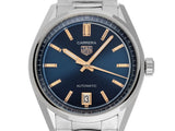 Tag Heuer Carrera Date Blue Dial Silver Steel Strap Watch for Women - WBN2311.BA0001