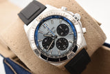 Breitling Chronomat B01 42 Blue Dial Black Rubber Strap Watch for Men - PB0134101C1S1