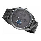 Tommy Hilfiger Deacon Multifunction Black Dial Black Mesh Bracelet Watch for Men - 1791546