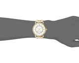 Marc Jacobs Roxy White Dial Gold Steel Strap Watch for Women - MJ3522