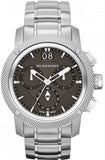 Burberry Utilitarian Chronograph Black Dial Silver Steel Strap Watch For Men - BU9800