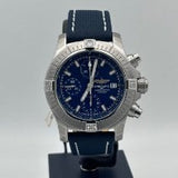 Breitling Avenger Chronograph 43 Blue Dial Blue Nylon Strap Watch for Men - A13385101C1X1