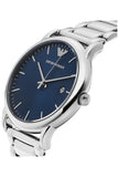 Emporio Armani Luigi Blue Dial Silver Steel Strap Watch For Men - AR11089