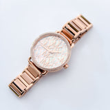 Michael Kors Portia Quartz Silver Dial Rose Gold Steel Strap Watch For Women - MK3887