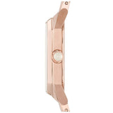 Emporio Armani Giola White Mother of Pearl Dial Rose Gold Steel Strap Watch For Women - AR11147