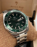 Tag Heuer Aquaracer Green Dial Watch for Men - WAY201S.BA0927