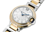 Cartier Ballon Bleu De Cartier Diamonds Mother of Pearl Dial Two Tone Steel Strap Watch for Women - W3BB0025