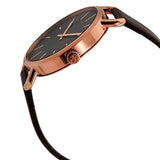 Calvin Klein Even Grey Dial Brown Leather Strap Watch for Women - K7B236G3