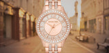 Michael Kors Harlowe Rose Gold Dial Rose Gold Steel Strap Watch For Women - MK4710