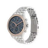 Tommy Hilfiger Ari Diamonds Blue Dial Silver Steel Strap Watch for Women - 1781976