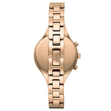 Emporio Armani Chiara Silver Dial Rose Gold Steel Strap Watch For Women - AR7362