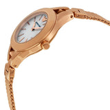 Emporio Armani Chiara Analog White Dial Rose Gold Steel Strap Watch For Women - AR7329