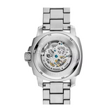 Fossil Modern Machine Automatic Silver Dial Silver Steel Strap Watch for Men - ME3081