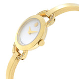 Movado Rondiro Mother of Pearl Dial Gold Steel Strap Watch For Women - 0606889