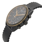 Tissot T Classic PR 100 Black Anthracite Dial Black Mesh Bracelet Watch For Men - T101.417.23.061.00