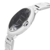 Cartier Ballon Bleu de Cartier Black Dial Silver Steel Strap Watch for Men - W6920042