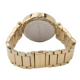 Michael Kors Parker Diamonds Gold Dial Gold Steel Strap Watch for Women - MK5784