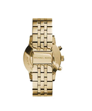 Michael Kors Ritz Chronograph Gold Dial Gold Steel Strap Watch for Women - MK5676