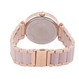 Michael Kors Parker Pink Dial Pink Steel Strap Watch for Women - MK6176