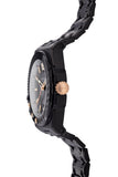 Versace Chain Reaction Quartz Black Dial Black Steel Strap Watch for Men - VEDY00719