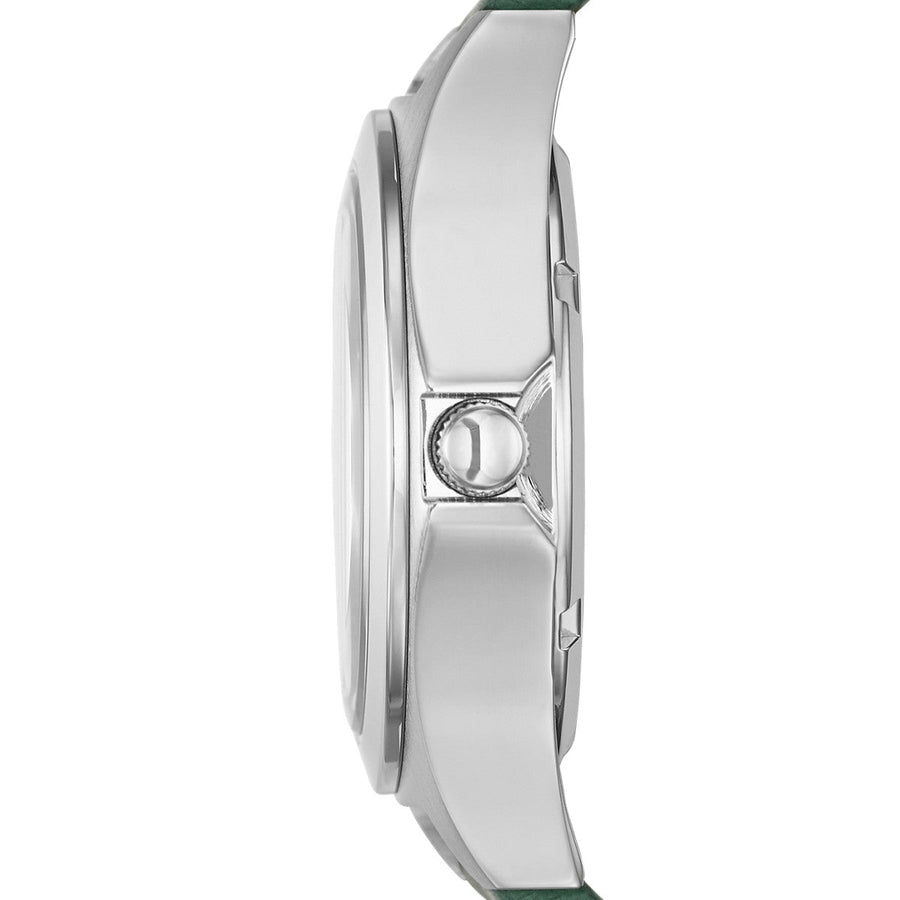 Marc Jacobs Henry Skeleton Green Dial Green Leather Strap Watch for Women - MBM1336