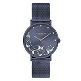 Coach Perry Blue Dial Blue Mesh Bracelet Watch for Women - 14503824