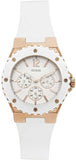 Guess Overdrive Analog White Dial White Rubber Strap Watch for Women - W10614L2