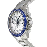 Tissot V8 Quartz T Sport Chronograph White Dial Silver Steel Strap Watch For Men - T106.417.11.031.00