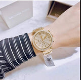 Michael Kors Parker Gold Dial Gold Steel Strap Watch for Women - MK5856