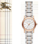 Burberry The City Silver Dial Two Tone Steel Strap Watch for Women - BU9205