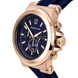 Michael Kors Dylan Blue Dial Blue Rubber Strap Watch for Men - MK8295