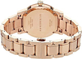 Burberry The City Nude Dial Rose Gold Steel Strap Watch for Women - BU9228